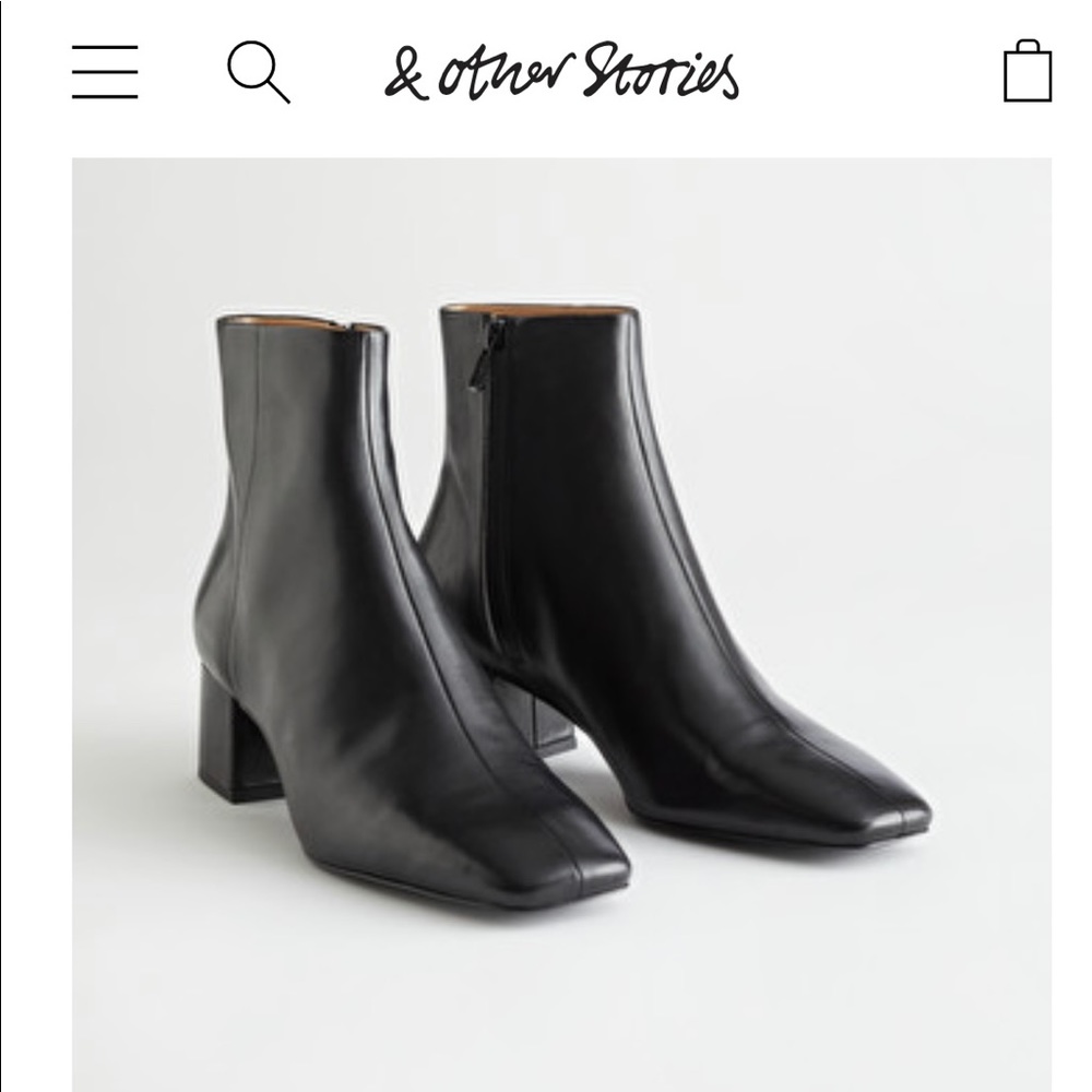 And other stories black booties